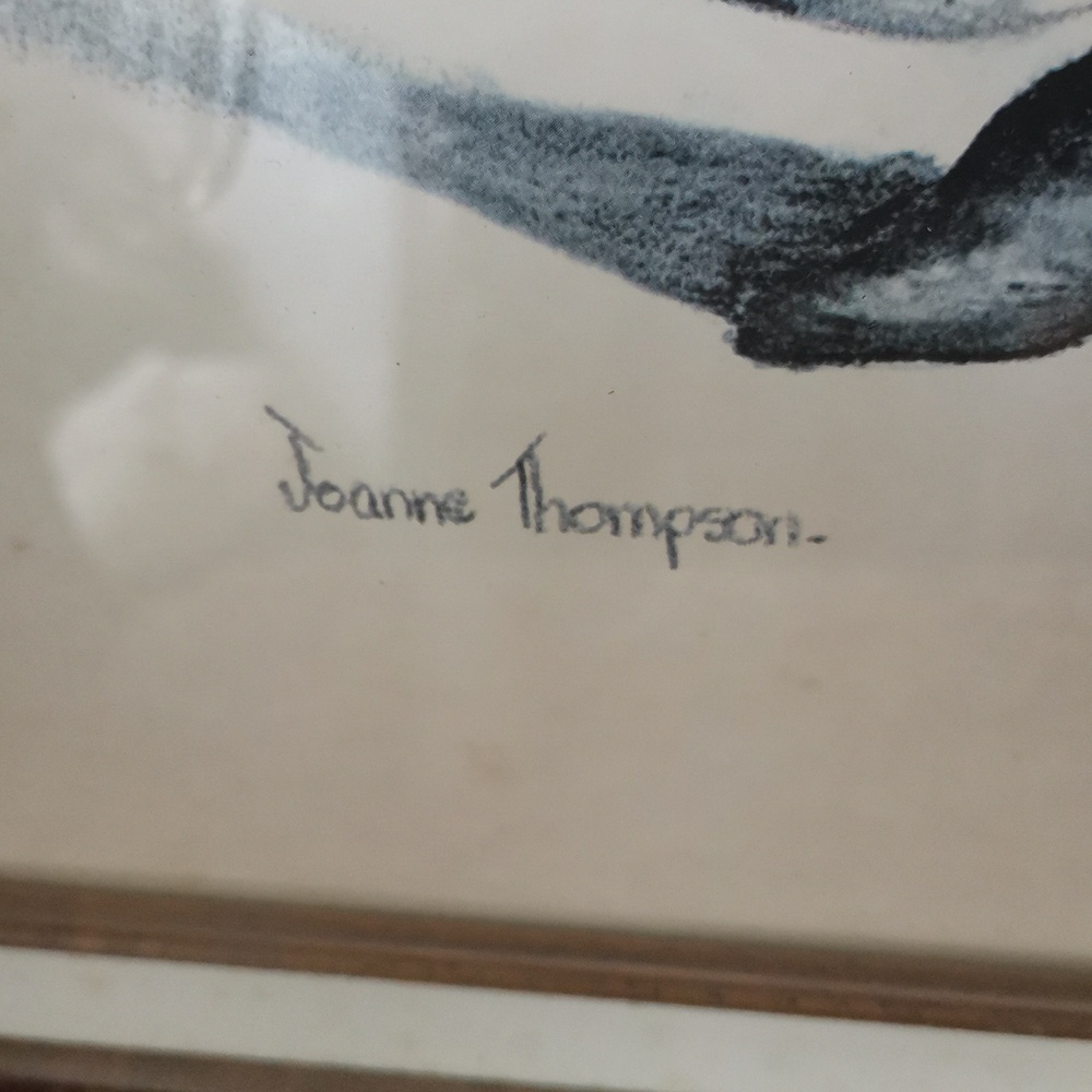 Vintage Joanne Thompson framed art. - Picture 2 of 3